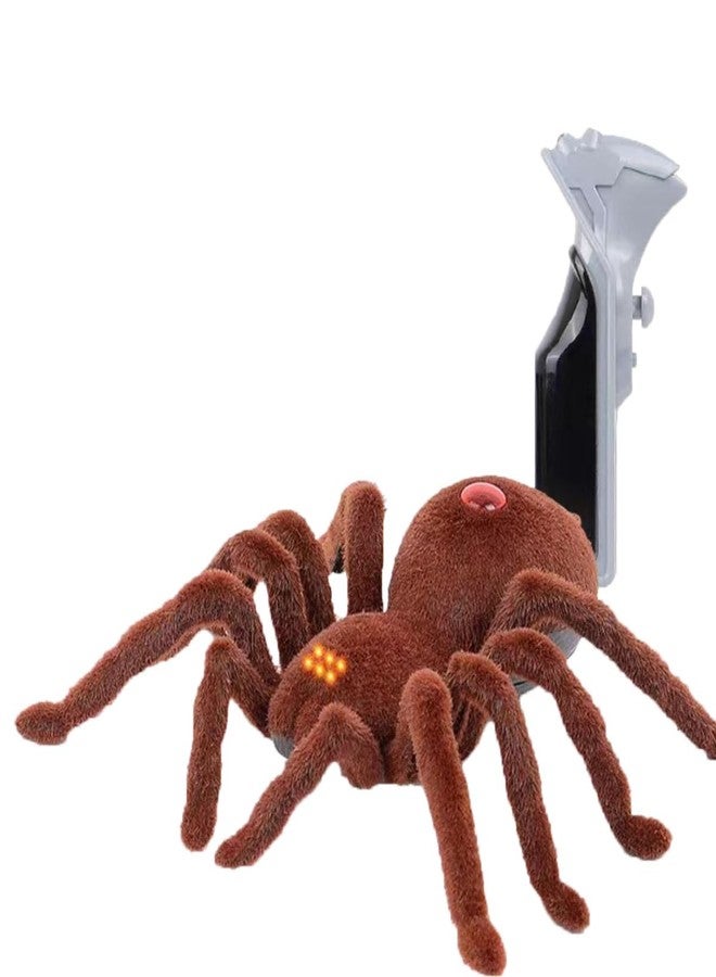Ouhgnoh New Remote Control Scary Creepy Simulation Realistic Spider 2 Channel Infrared RC Model Toy Prank Kid Gift - Image 1